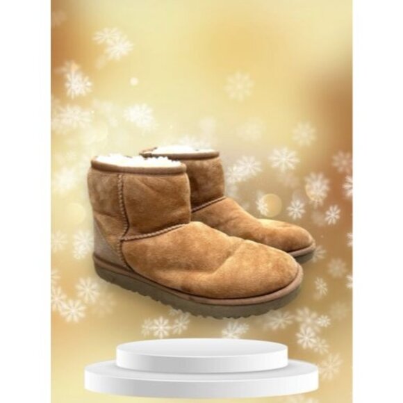 UGG Tan Classic Women's Boots Suede Chestnut Size 7US  38EU 5.5UK FAST SHIPPING - Picture 1 of 9